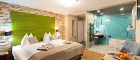 Habitación doble, vista a la montaña | 1 habitación y ropa de cama hipoalergénica