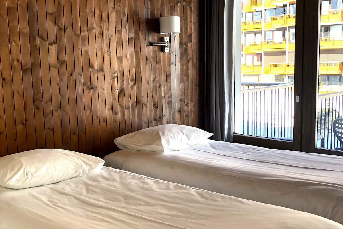 double or twin room, village view | in-room safe, desk, iron/ironing board, free cots/infant beds