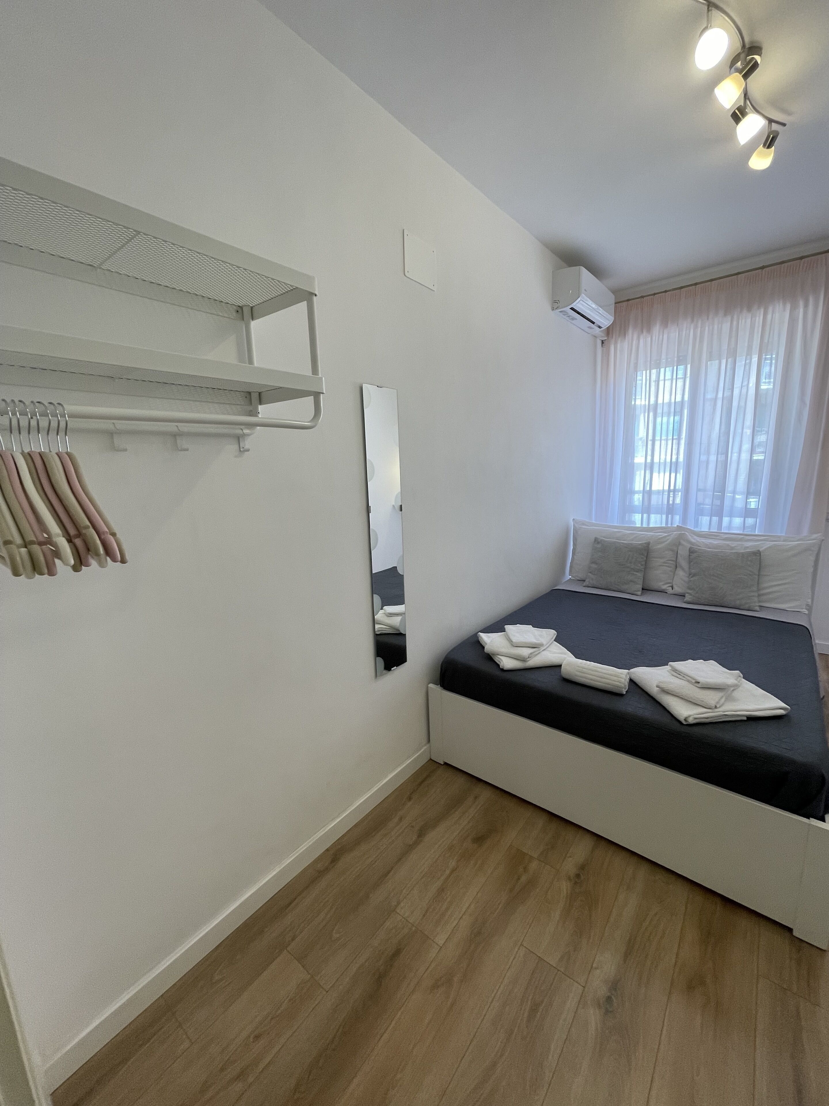 In-room safe, blackout curtains, iron/ironing board, bed sheets