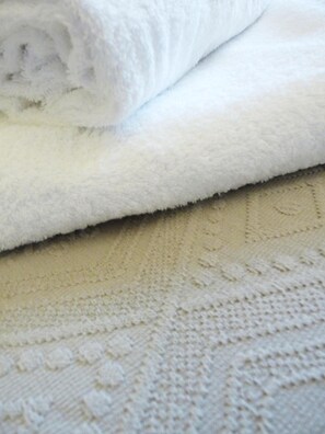 Douche, articles de toilette gratuits, bidet, serviettes fournies