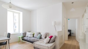 Apartment, 1 Bedroom | Living area - Scala Belvedere (Trieste)
