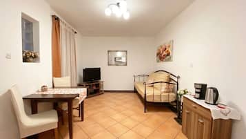 Appartement, 1 slaapkamer | Woonruimte | Flatscreentelevisie