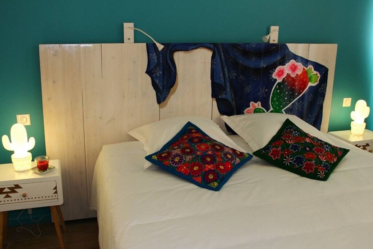 럭셔리 더블룸 또는 트윈룸, 전용 욕실, 정원 전망 (Coyoacan)