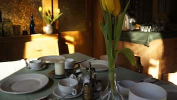 Daily buffet breakfast (EUR 8 per person)