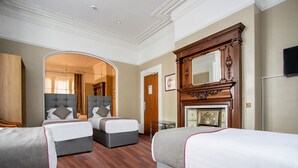 Standard Triple Room, Multiple Beds (Shared) | Desk, iron/ironing board (on request), individually decorated - Clifton Mount Hotel (Newcastle-upon-Tyne)