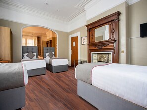 Standard Triple Room, Multiple Beds (Shared) | Individually decorated, individually furnished, desk, iron/ironing board - Clifton Mount Hotel (Newcastle-upon-Tyne)