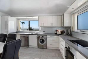 Fridge, microwave, oven, stovetop - Stunning Views Of The Ocean With 3 Bedrooms & 2 Bathroom (Amarilla Golf)