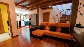 TV, fireplace, video games, DVD player