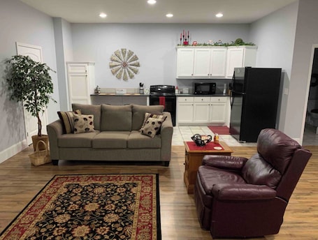 TV, fireplace. One bedroom studio on our Private farm