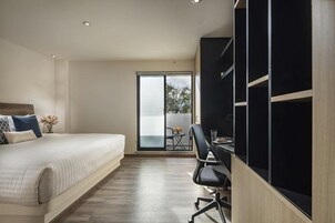 1 υπνοδωμάτιο, μίνι μπαρ, χρηματοκιβώτιο στο δωμάτιο, γραφείο 