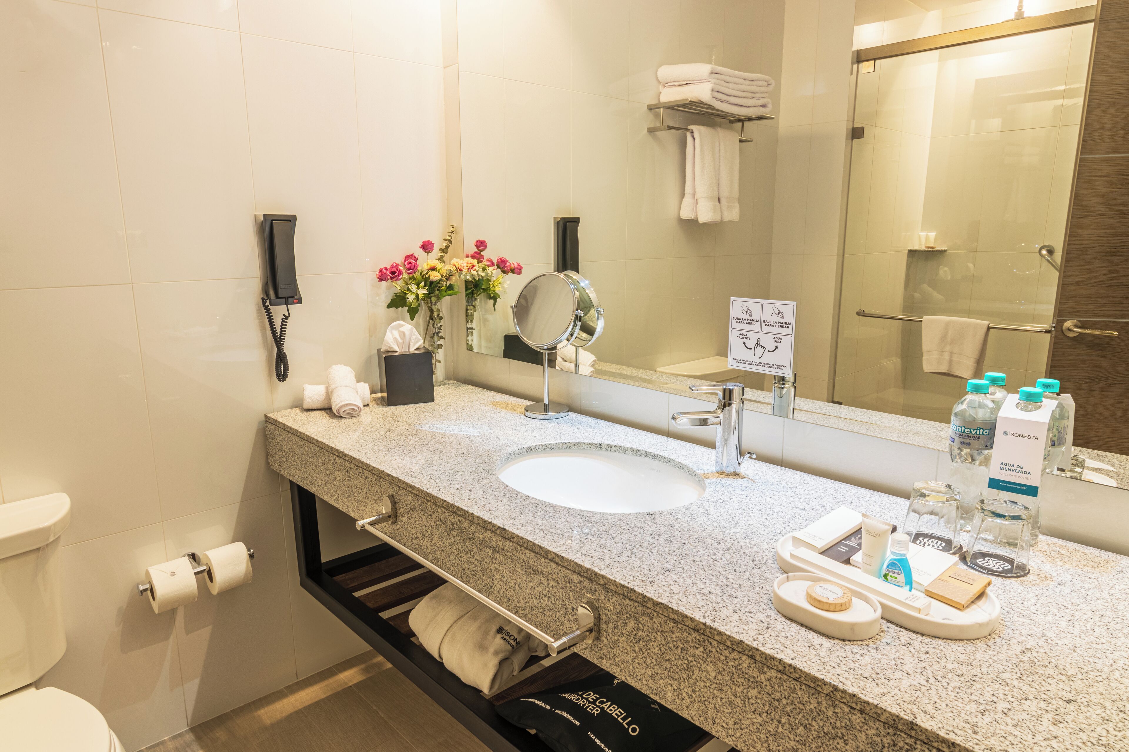 executive room, 1 king bed | bathroom | shower, rainfall showerhead, hair dryer, towels
