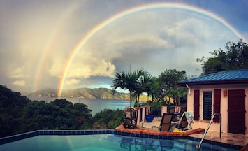 Double Rainbow from the loggia! Happens often.