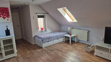 2 bedrooms, iron/ironing board, free WiFi, bed sheets