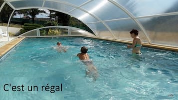 Piscine extérieure, piscine chauffée