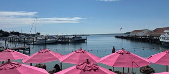 Mackinac Island Condo MONTHLY RENTAL ONLY Condo has Great Lakes & Main St. views