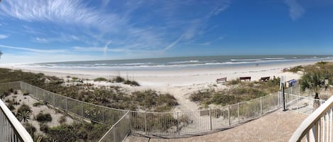 على الشاطئ، كراسي للتشمس، مناشف للشاطئ