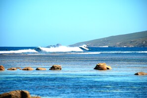 Vlak bij het strand