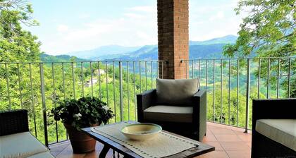 Cottage and house, private pool, hot tub, stunning views. WIFI. Ideal for groups