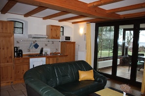 TV, DVD player, ping pong, stereo