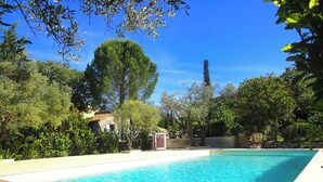 Outdoor pool - 100% quiet in Uzès! pool 10X5m, 70m² with AC + private terrace, WIFI, big garden (Uzès)