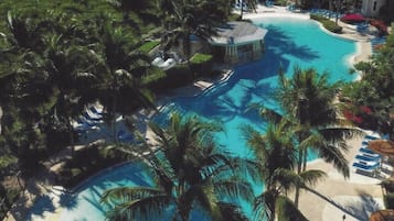 Piscine extérieure, piscine chauffée