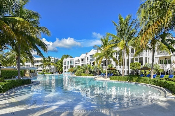 Our Stunning Oceanfront Oasis Pool - Largest in all of the Keys!