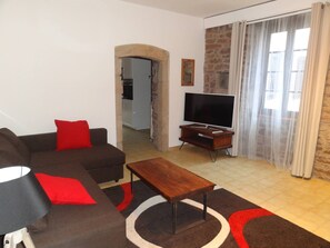 TV, books, video library