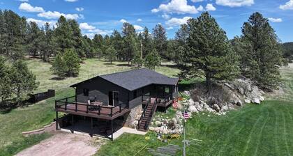 Quiet country location on 5 acres -enjoy the beautiful evenings while you relax.