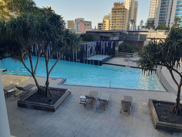 Indoor pool, a heated pool