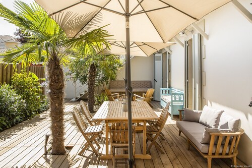 Maison avec terrasse à 2 minutes de la plage