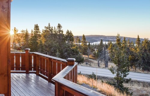 Stunning home in Sjusjøen with kitchen