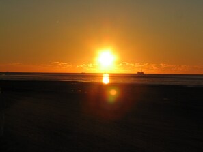 Beach nearby, sun-loungers