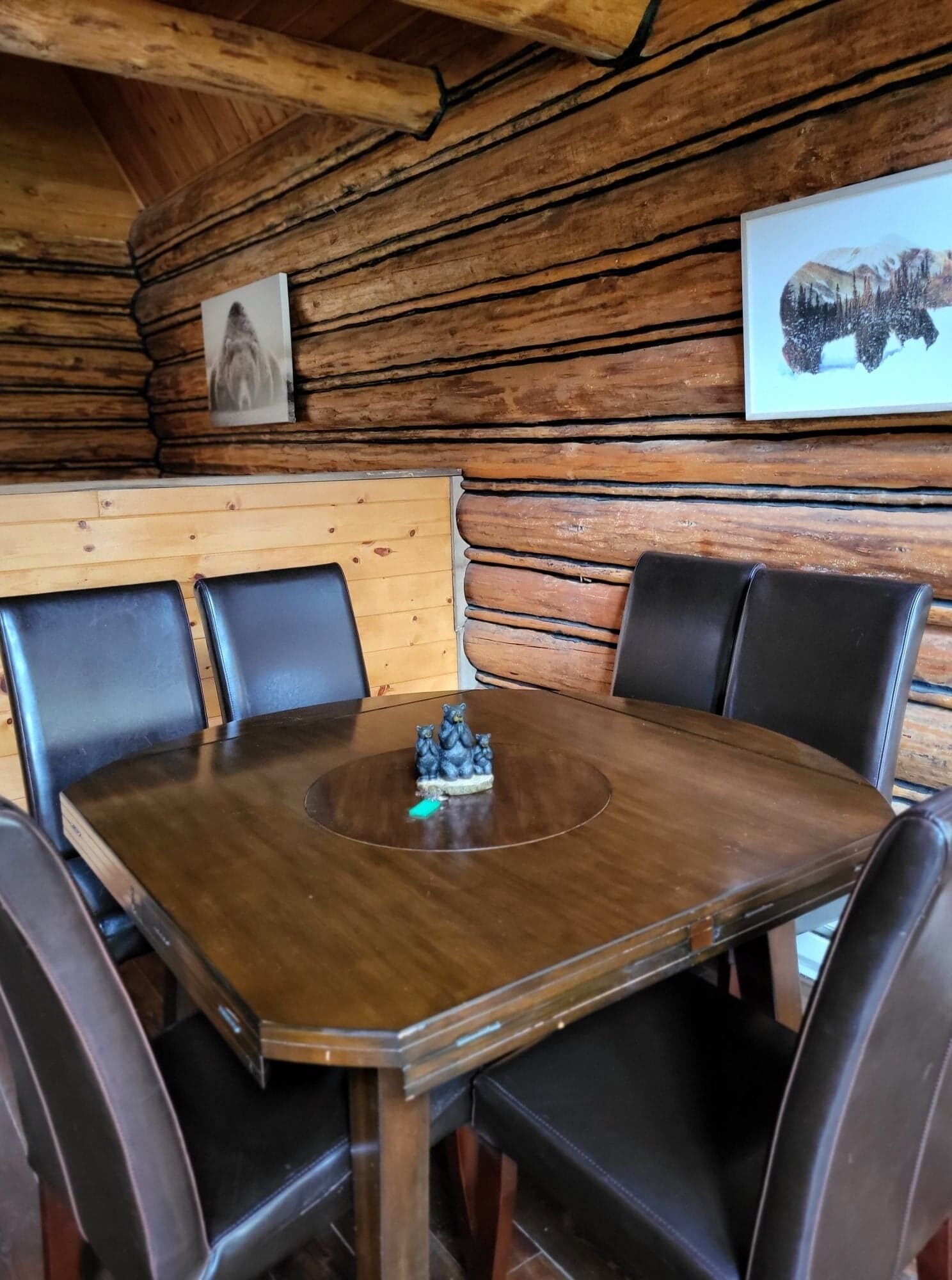 "Bears Den" rustic cabin hidden in the pines.  