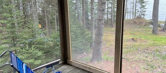 Bring everything to camp minus the tent at our little cabin.