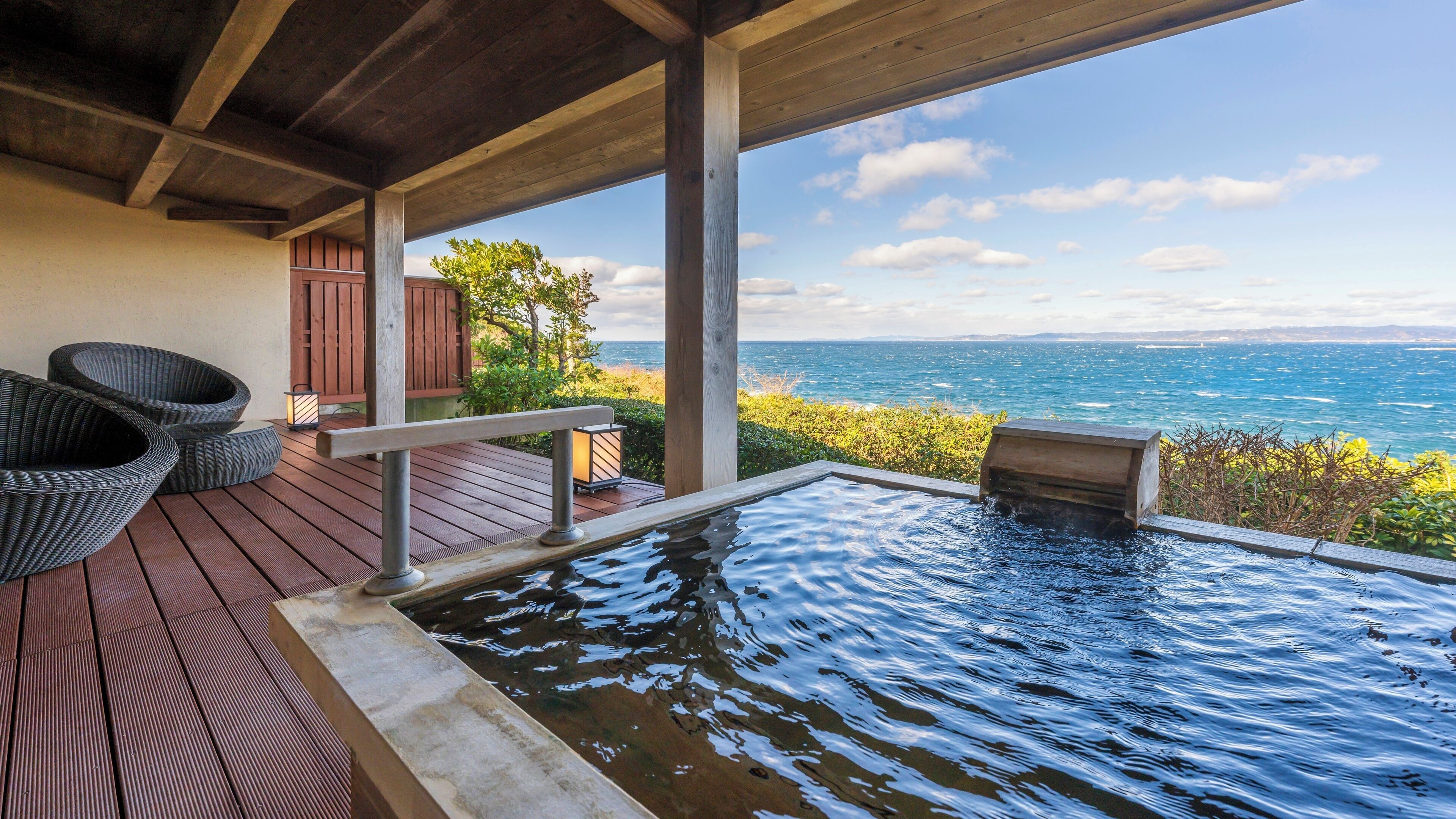 룸, 금연 (Japanese-Western, Open air bath) | 욕실 | 별도의 욕조 및 샤워 시설, 광천수 욕조, 무료 세면용품, 헤어드라이어