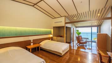 Superior Room, 2 Twin Beds, Non Smoking, Ocean View | In-room safe, desk, free WiFi, bed sheets