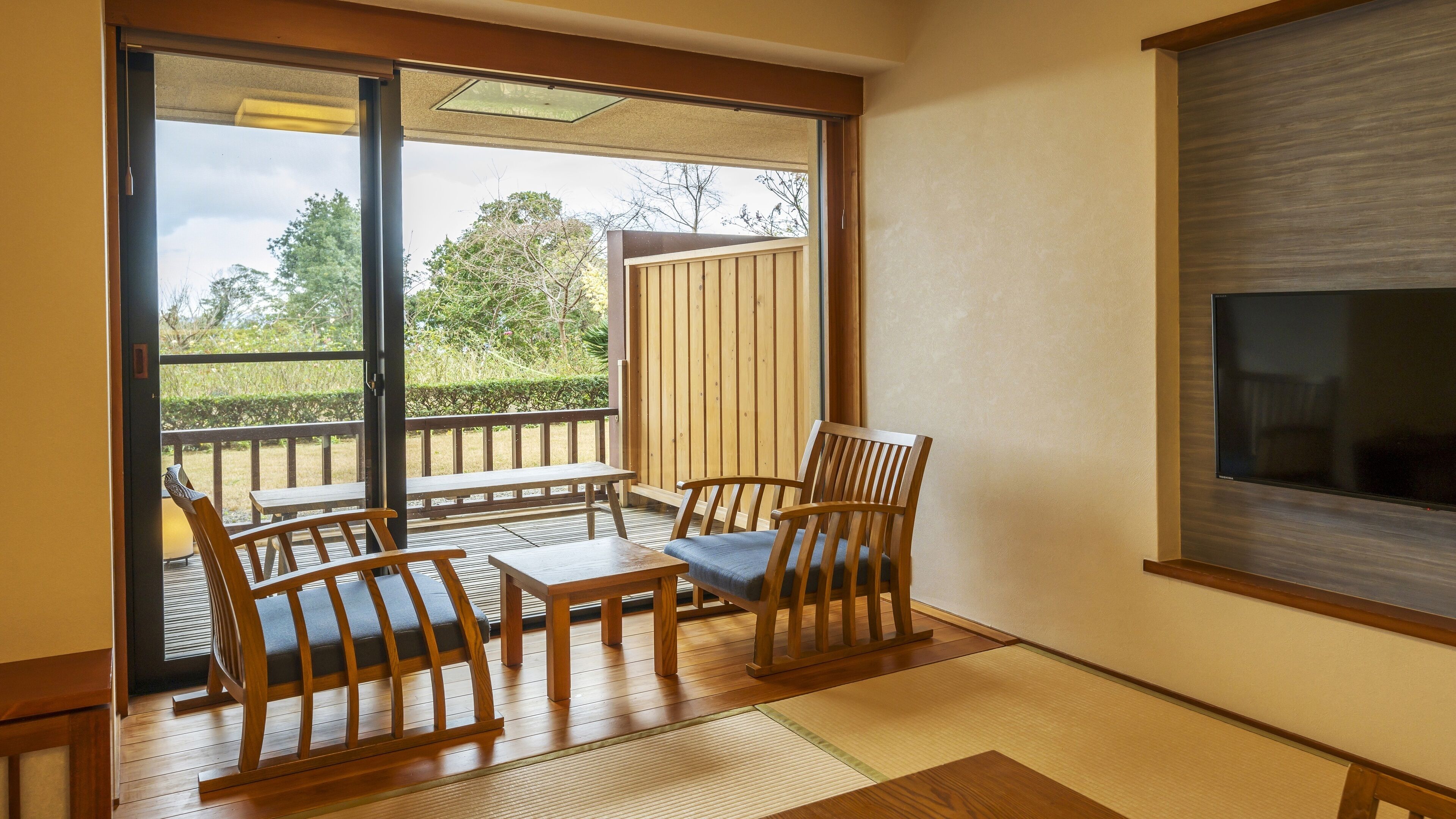 1-2f japanese western room garden view private open air bath non smoking | view from room
