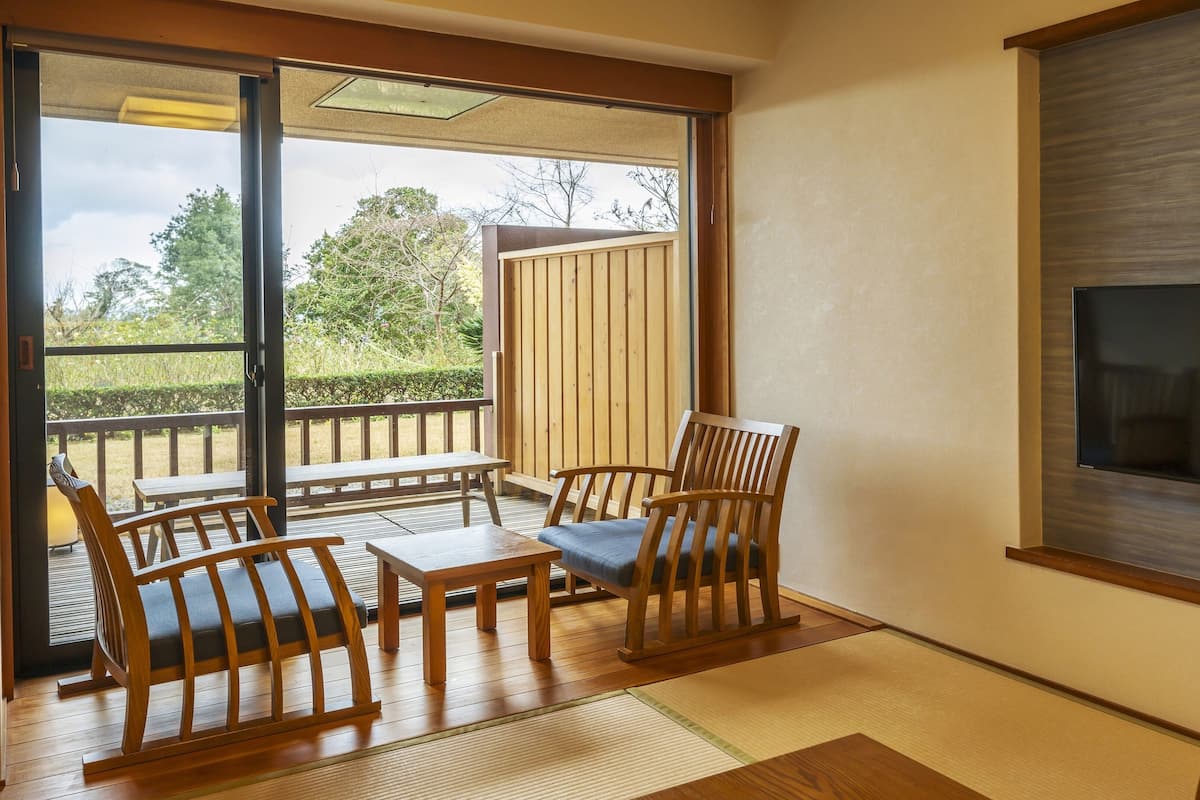 1-2f japanese western room garden view private open air bath non smoking | view from room