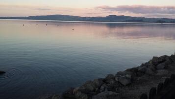 Sillas reclinables de playa, toallas de playa