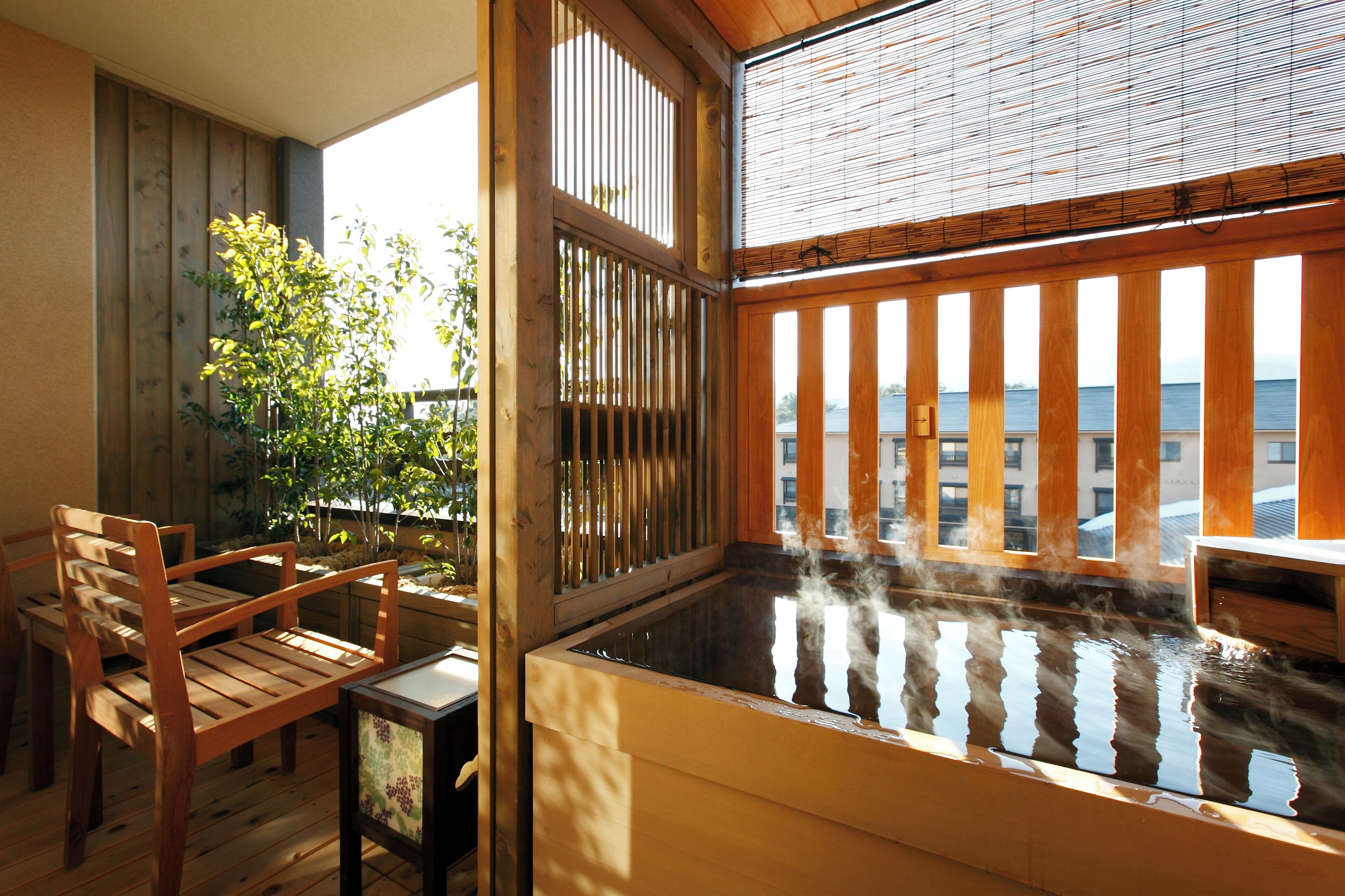 Japanese Western Style Double room | Bathroom | Separate bathtub and shower, spring water bathtub, free toiletries