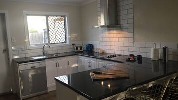 Family Apartment, 2 Bedrooms, Park View | Private kitchen | Full-size fridge, microwave, oven, stovetop