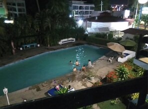 Basic-Zimmer, 2 Doppelbetten, barrierefrei, Gartenblick | Blick vom Balkon