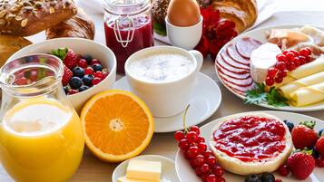 Daily buffet breakfast (EUR 10 per person)