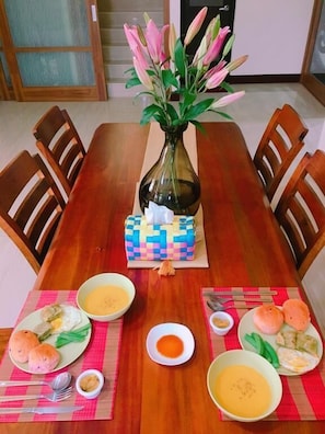 Free daily local cuisine breakfast