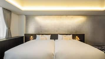 Kamar Twin Eksekutif, Bebas Asap Rokok | Seprai premium, selimut bulu angsa, bantalan ekstra lembut, dan brankas