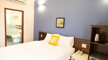 Minibar, desk, blackout drapes, free WiFi