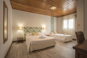 Triple Room, Multiple Beds | In-room safe, desk, blackout drapes, iron/ironing board