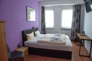 Hypo-allergenic bedding, individually decorated, individually furnished