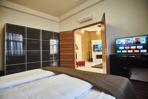 Apartment, 2 Doppelbetten, Nichtraucher | Bügeleisen/Bügelbrett, kostenloses WLAN, Bettwäsche