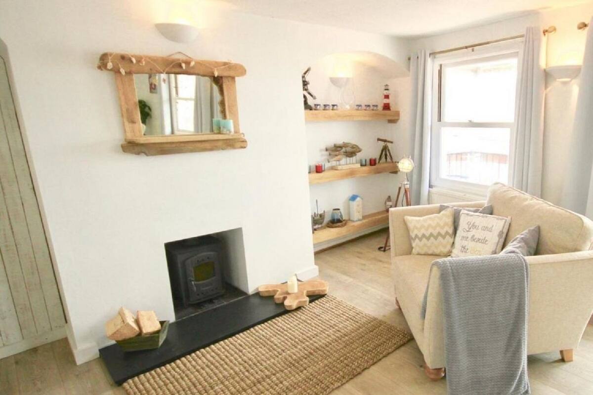 Crab Shack-Luxury Duplex Apartment | Living area | Flat-screen TV, DVD player